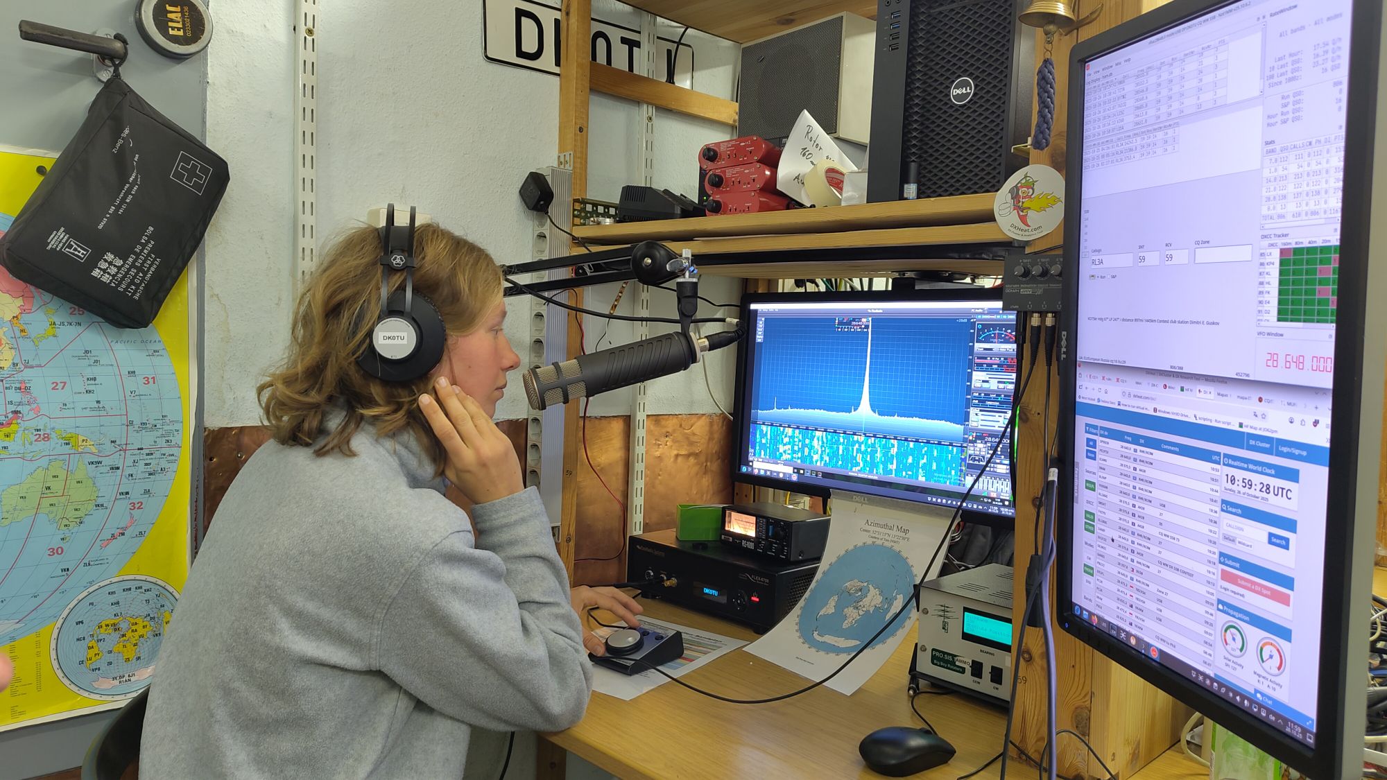Konzentrierter Contestbetrieb von einem DK0TU Operator