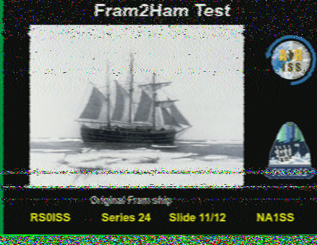 Die originale "Fram" der Polarmission von Roald Amundsen, 1910 bis 1912, Observation: https://network.satnogs.org/observations/11100685/